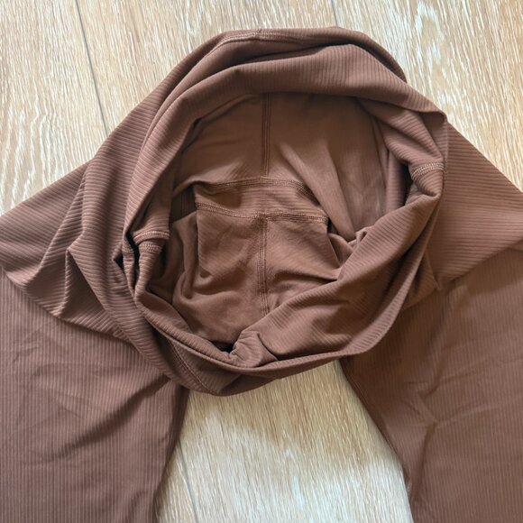 EUC - Lululemon Align Ribbed High-Rise Pant 25" - Roasted Brown - Picture 9 of 9